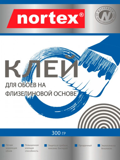 Клей Флизелин для обоев Nortex 0,3 кг