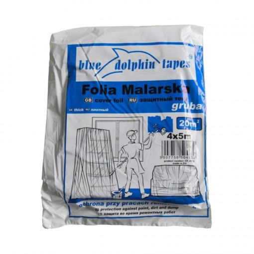 Пленка укрывная BLUE DOLPHIN Gruba CF-380 4х5 м 20 мкм