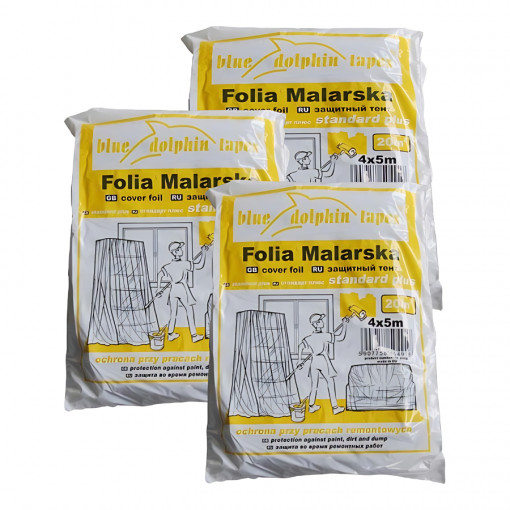 Пленка укрывная BLUE DOLPHIN Standard Plus CF-250 4х5 м 12 мкм