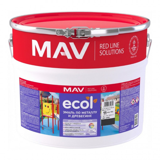Эмаль ПФ-115 ECOL MAV карамель 10 л