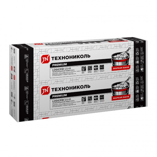 Теплоизоляция LOGICPIR Баня L-1190х590х30 мм Г1 ТехноНИКОЛЬ