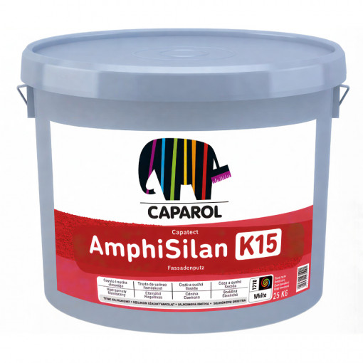 Штукатурка Amphisilan Fassadenputz K15 Камешковая 1,5 мм белая 25 кг