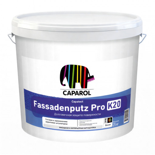 Штукатурка Caparol Capatect Fassadenputz Pro R20 Короед 2 мм База 1 белая 25 кг