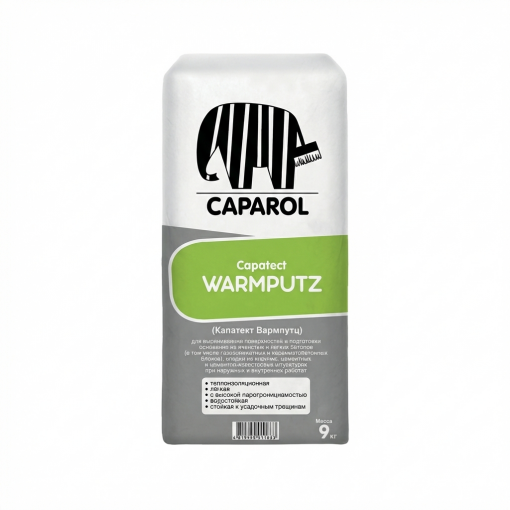 Штукатурка легкая выравнивающая Capatect Warmputz 9 кг