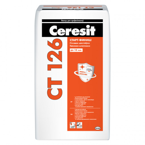 Шпатлевка гипсовая Ceresit CT 126 белая 20 кг