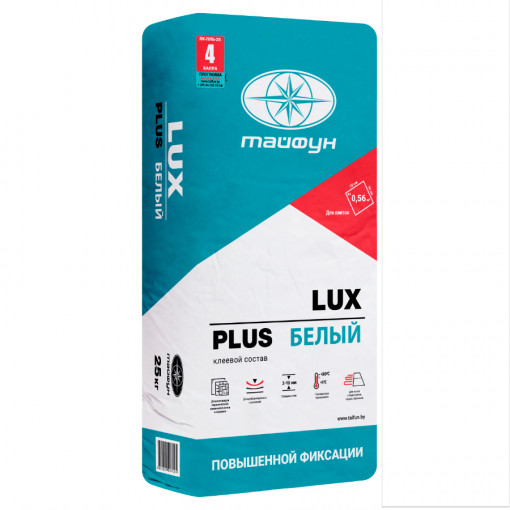 Клей для плитки Люкс Плюс белый 25 кг