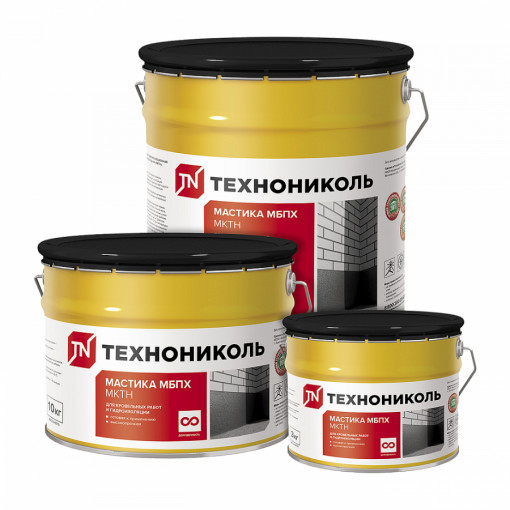 Мастика битумно-полимерная холодная ТехноНИКОЛЬ МБПХ (МКТН) 20 кг