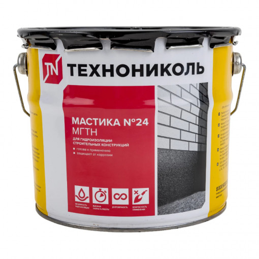 Мастика гидроизоляционная ТехноНИКОЛЬ №24 МГТН 3 кг