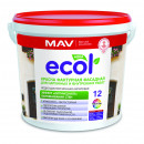 Краска MAV ECOL 12 фактурная белая (фракция 0,5) 5 л