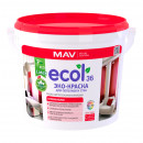 ЭКО-Краска MAV ECOL 36 для потолков и стен белая 1 л