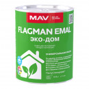 Краска MAV Flagman Emal Эко-дом белая глянцевая 2,5 л