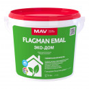 Краска MAV Flagman Emal Эко-дом белая глянцевая 5 л