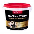 Краска MAV Flagman Etalon интерьерная белая шелковисто-матовая 5 л