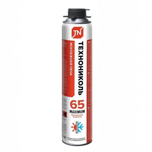 Пена монтажная профессиональная ТехноНИКОЛЬ 65 MAXIMUM 1000 мл
