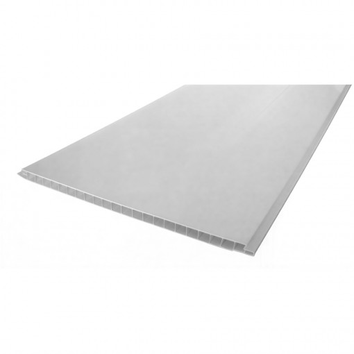 Панель ПВХ (пластиковая) Европрофиль 0201 2000x250x8 мм белая матовая