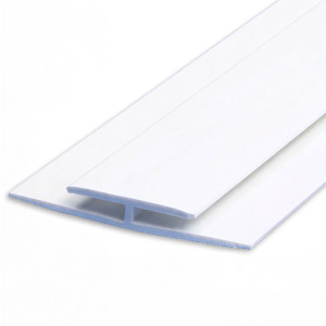 Н-профиль соединительный ПВХ Европрофиль 0305 3000x48x10 мм белый
