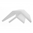 Угол внутренний ПВХ Европрофиль 0302 3000x30 мм белый