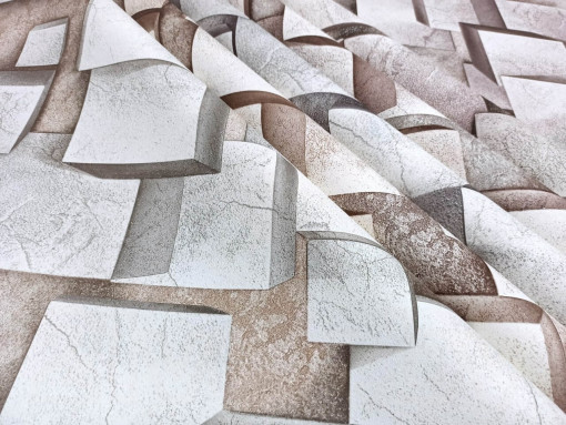 Обои виниловые на флизелиновой основе 3д Вимала (Vimala) Перспектива 9053 камень 1.06 х 10.05 м