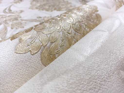 Обои виниловые на флизелиновой основе Вимала (Vimala) Версаль 10211 вензеля 1.06 х 10 м