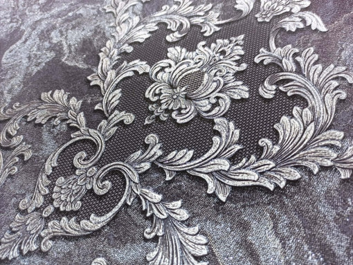 Обои виниловые на флизелиновой основе Вимала (Vimala) Жаклин 92419 вензеля 1.06 х 10 м