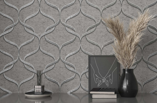 Обои виниловые на флизелиновой основе Вимала (Vimala) Фортуна 12620 абстракция 1.06 х 10 м