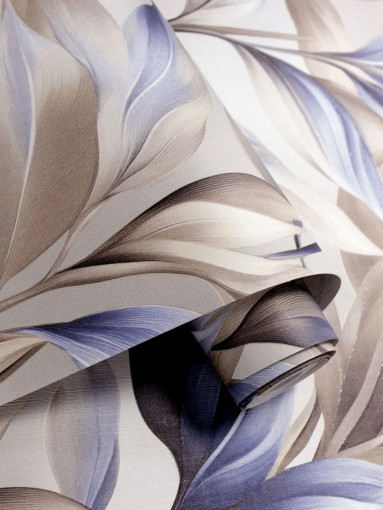 Обои бумажные тисненые дуплекс Вимала (Vimala) Сильфида 13803 флористика 0.53 х 10 м