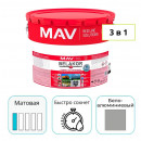 Грунт-эмаль MAV BELAKOR 15 бело-алюминиевый 10 л прямо по ржавчине 3 в 1 RAL 9006