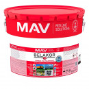 Грунт-эмаль MAV BELAKOR 15 бело-алюминиевый 10 л прямо по ржавчине 3 в 1 RAL 9006