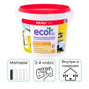 Краска акриловая вд MAV ECOL 33 универсальная белая матовая 5 л