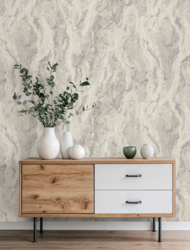 Обои виниловые Euro Decor 9263-23 Monte Solaro Indigirka мрамор 1.06х10.05 м