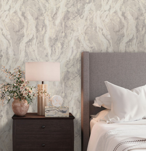 Обои виниловые Euro Decor 9263-23 Monte Solaro Indigirka мрамор 1.06х10.05 м