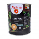 Alpina лазурь-гель для дерева шелковисто-матовая, орех 0,75 л