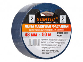 Лента малярная фасадная синяя 48 мм х 50 м Startul Profi