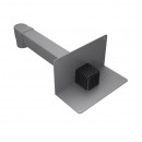 Воронка парапетная ТехноНИКОЛЬ 100х100 длиной 650 мм с отводом и листоуловителем