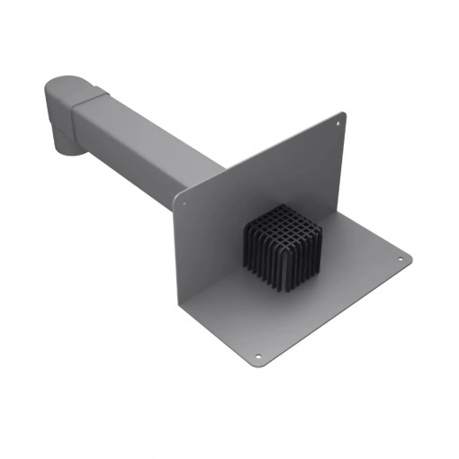 Воронка парапетная ТехноНИКОЛЬ 100х100 длиной 650 мм с отводом и листоуловителем