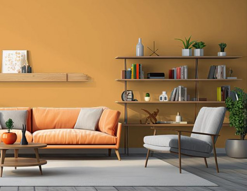 Краска MAV FLAGMAN 31 премиальная фасадная Marill 100 золотисто-оранжевая 11 л