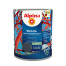 Грунт-эмаль Alpina Быстросохнущая черная 750 мл по ржавчине 3 в 1 RAL 9005