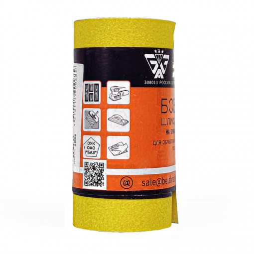 Наждачная бумага (бобина) в рулоне на бумажной основе P150 115 мм х 5 м