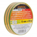 Изолента ПВХ STARTUL Profi 18 мм х 20 м желто-зеленая (ST9046-7)