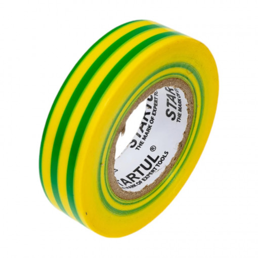 Изолента ПВХ STARTUL Profi 18 мм х 20 м желто-зеленая (ST9046-7)