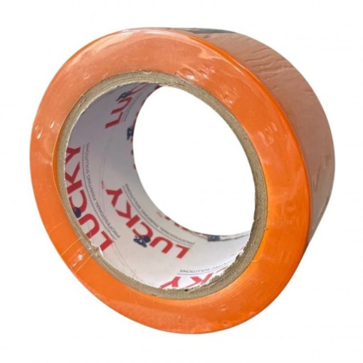 Лента малярная ПВХ Lucky 50 мм х 33 м оранжевая 491850L