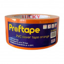 Лента малярная ПВХ Lucky 50 мм х 33 м оранжевая 491850L