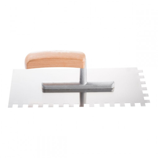 Гладилка зубчатая нержавеющая HARDY 25 12х12 мм 280х130 мм