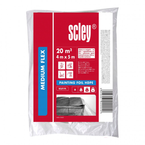 Пленка укрывная SCLEY 10 мкм 4х5 м прозрачная (0400-100405)