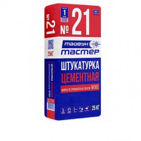Штукатурка цементная универсальная Тайфун Мастер №21 25 кг