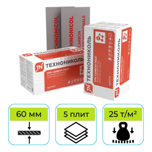 Пенополистирол ТехноНИКОЛЬ Carbon Prof 1180х580х60 мм