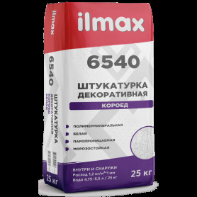 Штукатурка ilmax 6540 "Короед" белая 2,0 мм 25 кг