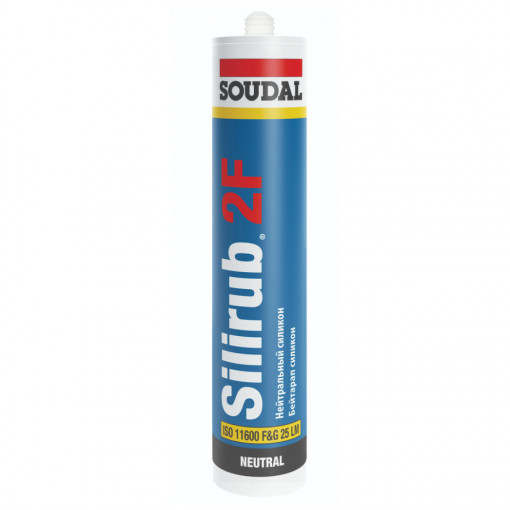 Герметик нейтральный силиконовый Soudal Silirub 2F белый 300 мл