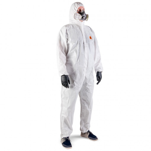 Защитный одноразовый комбинезон Jeta Safety JPC-65 XL с капюшоном