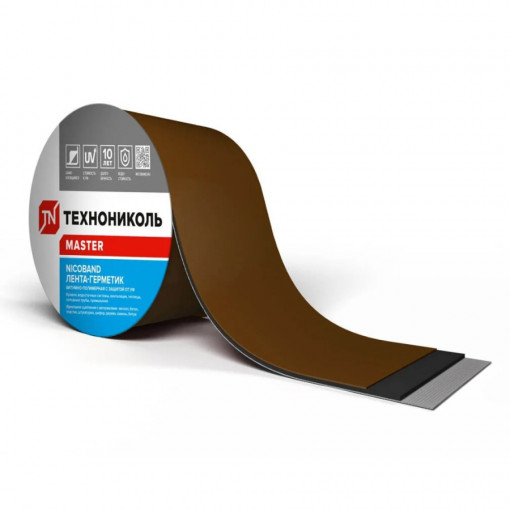 Лента герметизирующая самоклеящаяся ТехноНИКОЛЬ Nicoband 10 м х 30 см коричневая